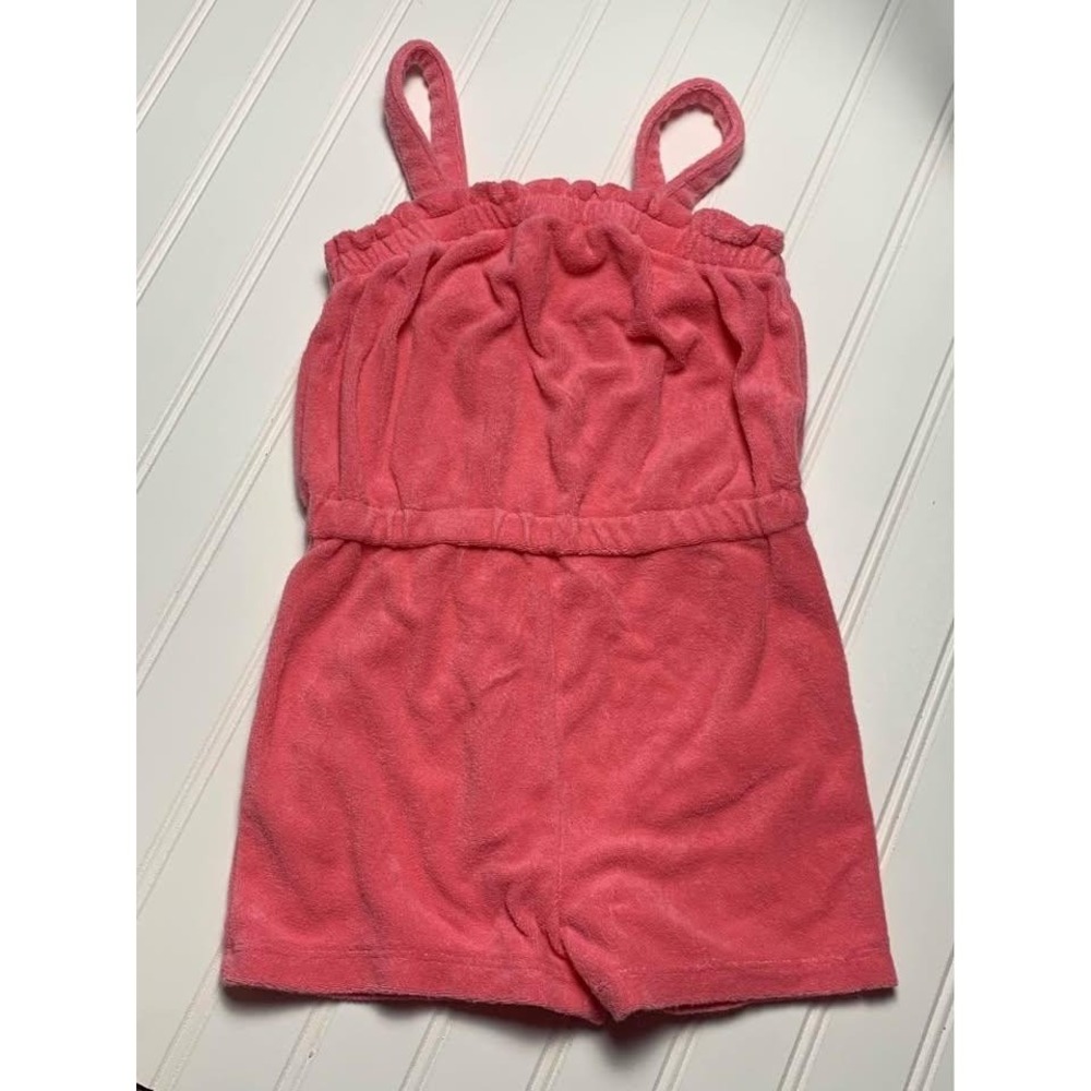 OshKosh Bgosh Toddler Girl Coral Terry Romper 3T Swim Cover Up